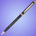 Slim Line Pen- Gold Accent-Black